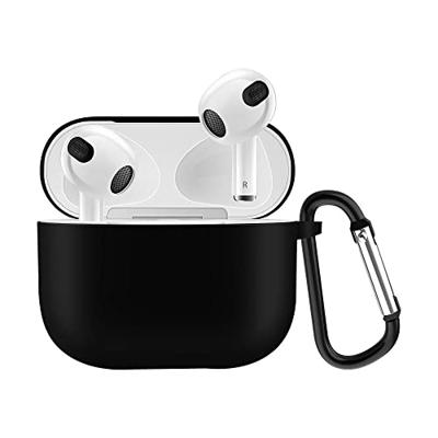 Lunso - Softcase cover hoes - AirPods 3 - Zwart Lunso - Softcase cover hoes - AirPods 3 - Zwart