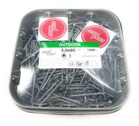 Dynaplus Unischroef/Spaanplaatschroef Ar-Coating Platkop deeldraad Torx TX25 5.0X60/35 | 1000 stuks - 0289.14.42001 - thumbnail