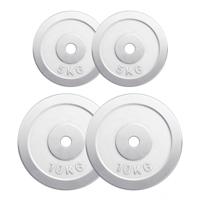 Halterschijven set 30 kg Chroom - 2 x 10 kg + 2 x 5 kg - thumbnail