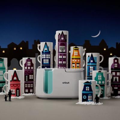 Cricut 2009392 Mok 300 ml. Wit 4 stuk(s)