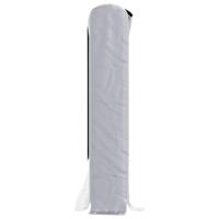 VidaXL Haardhoutrek met regenhoes 300x25x150 cm gegalvaniseerd staal - thumbnail