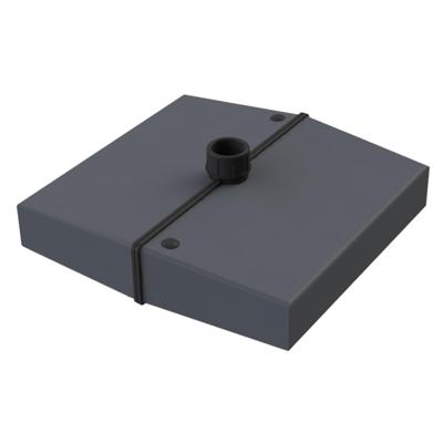 Parasolvoet Split Vierkant Vulbaar 25kg Antraciet