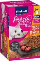 VITAKRAFT POESIE DELICE PLUS Kip en Rund - natvoer voor katten - 6x85g - thumbnail