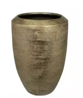 HS Potterie Kos bloempot keramiek 29x50cm goud - thumbnail