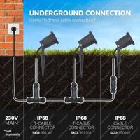 Set van 6 Sydney LED prikspots - Dimbaar - Kantelbaar - GU10 4 Watt 345 Lumen - 6500K daglicht wit - IP64 Waterdicht - Zwart - thumbnail