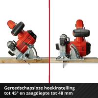Einhell TE-CS 18/150 Li - Solo Accu-cirkelzaag Zaagdiepte 90° (max.) 48 mm Zonder accu, Incl. accessoires 18 V - thumbnail
