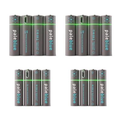 Pale Blue Sustainability Kit 8xAA/8xAAA Inc. USB to 4x Micro-USB charging cable