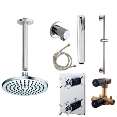 Wiesbaden inbouw regendouche set 03 Cross Chroom Wiesbaden inbouw regendouche set 03 Cross Chroom