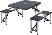 Bo-Camp 130 x 85 Inklapbare Picknicktafel - Grijs - thumbnail