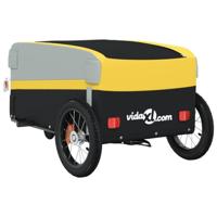 Fietstrailer 30 kg ijzer zwart en geel - thumbnail