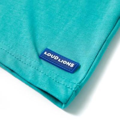 Kindershirt met korte mouwen 128 donkermintkleurig Kindershirt met korte mouwen 128 donkermintkleurig