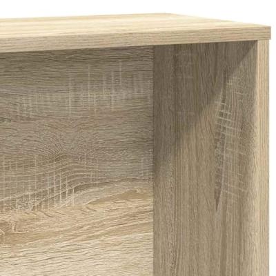 Boekenkast 60x24x120 cm bewerkt hout sonoma eikenkleurig