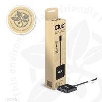 club3D CSV-1558 USB-C-displaykabel USB-C / HDMI Adapter USB-C stekker, HDMI-A-bus 15 cm Zwart - thumbnail