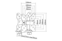 ASSMANN Electronic DA-90360 Klem Zwart flat panel bureau steun - thumbnail