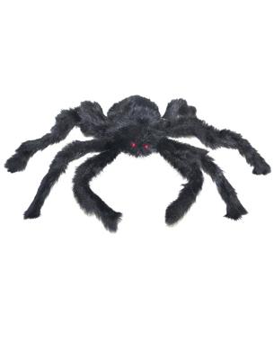 Halloween Spin Harig Zwart 50cm