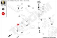 Stabilisatorlager aan draagarm 00217836 - thumbnail