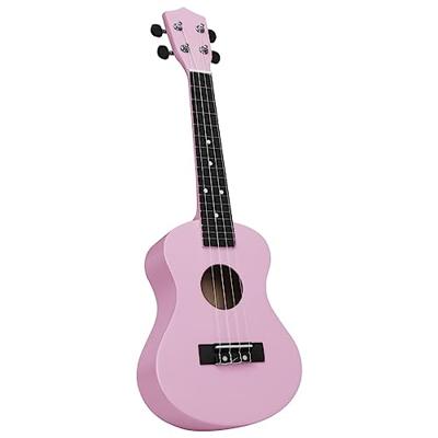 Ukuleleset met tas voor kinderen sopraan 23'' roze
