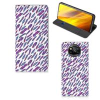Xiaomi Poco X3 Pro | Poco X3 | Hoesje met Magneet | Feathers Color - thumbnail