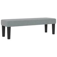 Boxspring Bed met Matras & Bench Licht Grijs 200x200 cm Stof - thumbnail