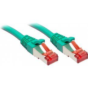 LINDY 47753 RJ45 Netwerkkabel, patchkabel CAT 6 S/FTP 10.00 m Groen Snagless 1 stuk(s)