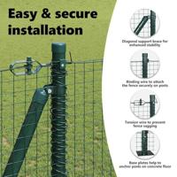 VidaXL Afrasteringspaal groen 25 x 1,2 m (25 x 25 mm gaas) - thumbnail