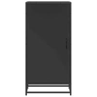 Schoenenrek 48x38x97,5 cm bewerkt hout zwart - thumbnail