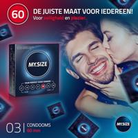 MySize PRO 60mm - Ruimere XL Condooms 3 stuks - thumbnail