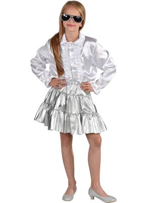 Rokje folie zilver