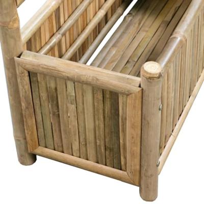 Plantenbak verhoogd met rek 70 cm bamboe