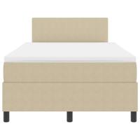 Boxspring Bed met Matras Lichtgroen Grijs 120x200 cm Corduroy Stof - thumbnail