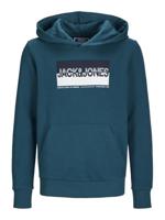 Herenhoodie Jack & Jones Jjnolan Blauw - Maat: 12 Jaar - thumbnail