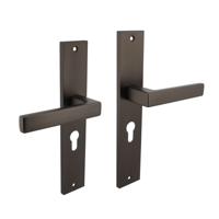 Deurkruk Hera op langschild 245x45mm profielcilindergat 55mm antraciet-grijs - thumbnail