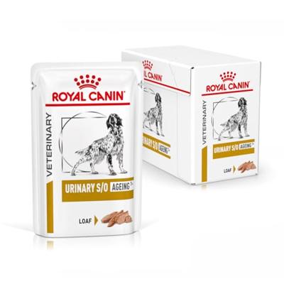 Royal Canin Veterinary Urinary S/O Ageing 7+ natvoer hond (paté) 1 doos (12 x 85 g) - thumbnail