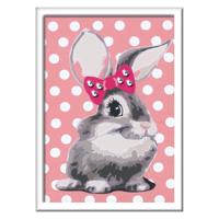 Ravensburger Creart schilderen op nummer - konijn met glitters - thumbnail