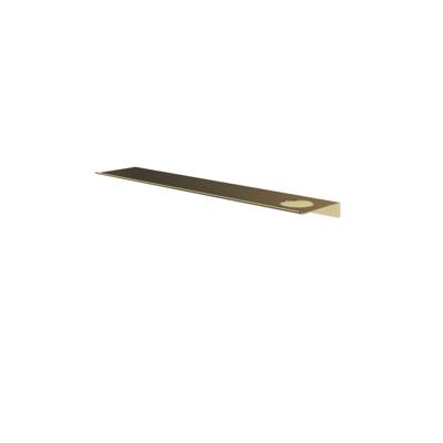 Hotbath &More Shelves - Planchet 60 Cm - Inclusief Bevestigingsrails - Met 1 Uitsparing - Voor Zeepdispenser of Beker - Geborsteld Messing PVD