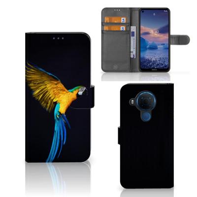 Nokia 5.4 | Telefoonhoesje | Met pasjeshouder | Papegaai