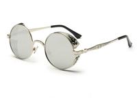Retro gesneden ronde zonnebril - thumbnail