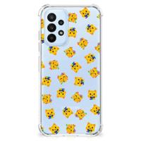 Doorzichtige Silicone Hoesje voor Samsung Galaxy A23 Katten Emojis - thumbnail