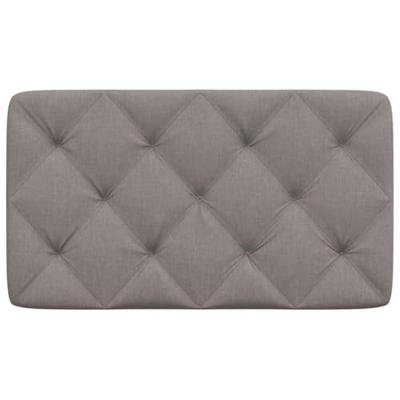 Hoofdbordkussen 90 cm stof taupe