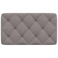 Hoofdbordkussen 90 cm stof taupe - thumbnail