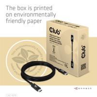 club3D CAC-1575 USB-C-kabel USB 4.0 USB-C stekker 2.00 m Zwart - thumbnail