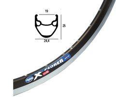 Rigida Velg ryde 28 (622) x-plorer 32/14 zwart (geslepen)