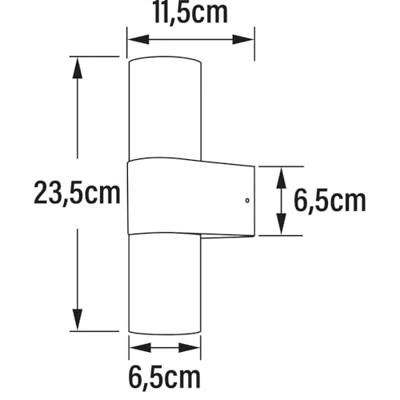 KonstSmide Up & DownlighterTemi wit - 7667-250