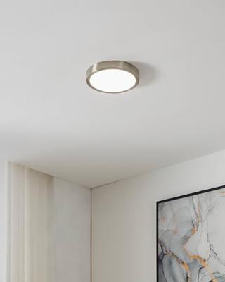 Eglo PlafonnièreZigbee Fueva-Z Ø 21cm RVS - 900114