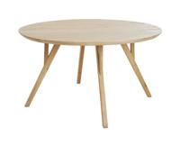 Light & Living Ronde Eettafel 'Quenza' Mangohout, 140cm, kleur Naturel - thumbnail