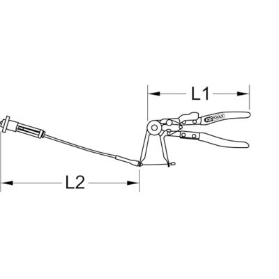 KS Tools 1151041 Bandveerklemtang 1 stuk(s)