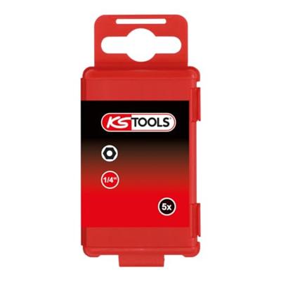 KS Tools 911.7714 Inbus-bit Speciaal staal Vernikkeld E 6.3 5 stuk(s) KS Tools 911.7714 Inbus-bit Speciaal staal Vernikkeld E 6.3 5 stuk(s)