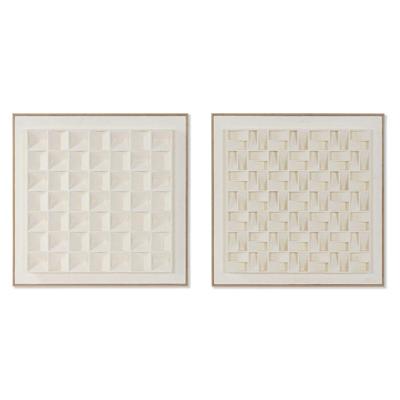 Schilderij 3D Home ESPRIT Gips Hout MDF 60 x 7 x 60 cm Schilderij 3D Home ESPRIT Gips Hout MDF 60 x 7 x 60 cm