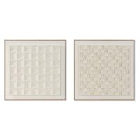 Schilderij 3D Home ESPRIT Gips Hout MDF 60 x 7 x 60 cm - thumbnail