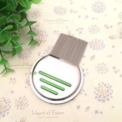 Huisdier kam hond Flea Cleaning kam RVS schroefdraad naald kam verwijdering beauty producten (groen)